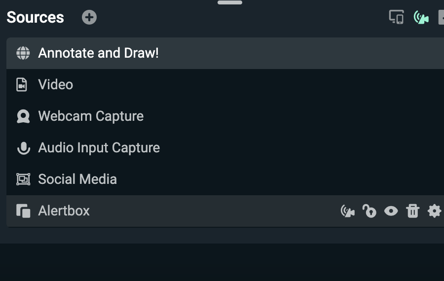 annotate and draw source 